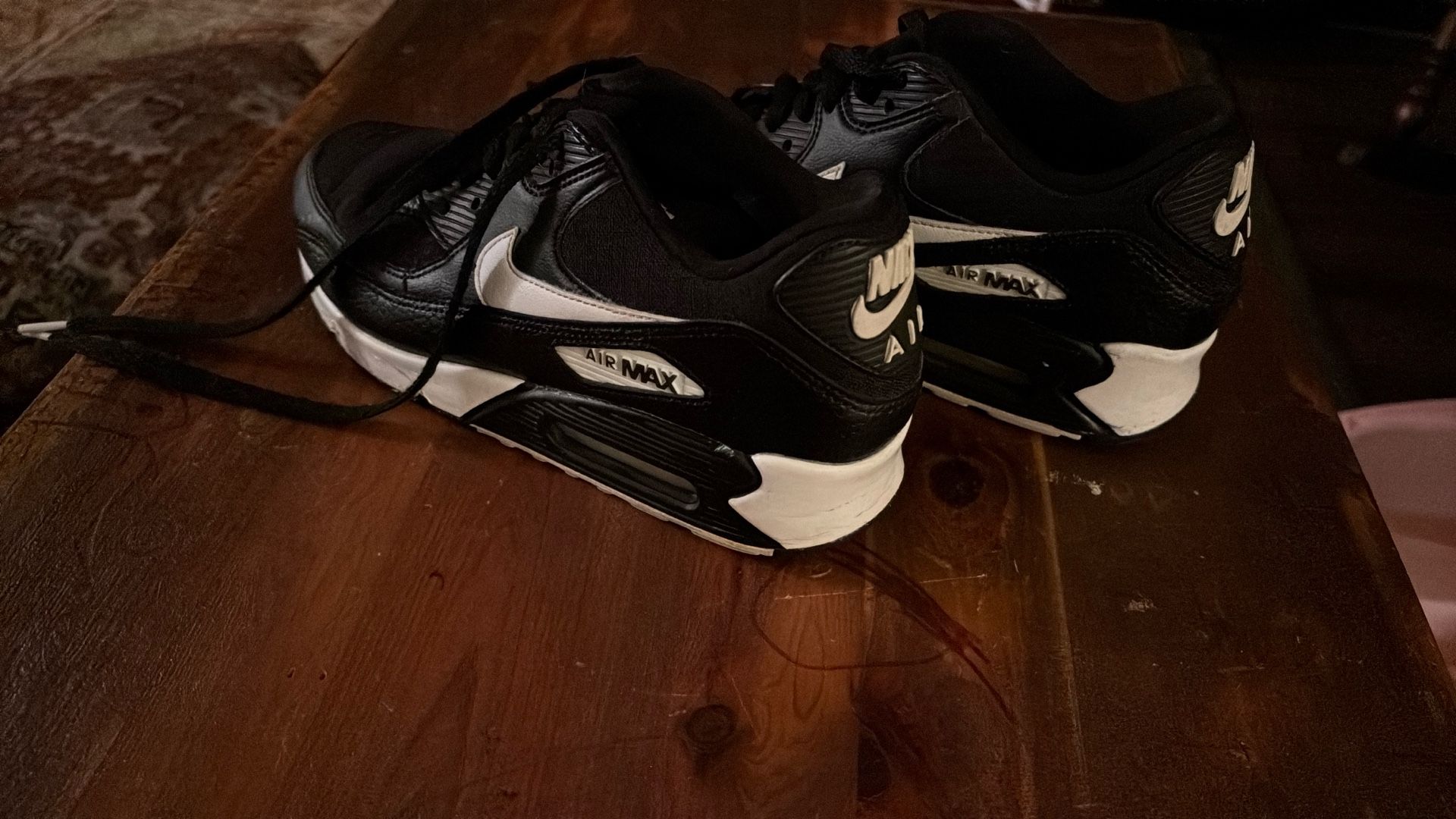 Nike Air Max 90 Black And WhiteOG Retro Size 7.5