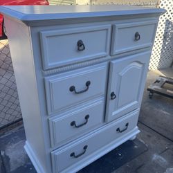 White Tall Dresser