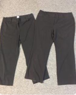 Two black dress pants. Size 18A