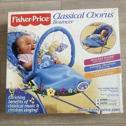 Vintage Fisher-Price Classical Chorus Vibrating Infant Seat + Music – Rare