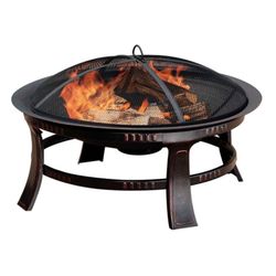 Pleasant Hearth Brant Wood Burning Fire Pit