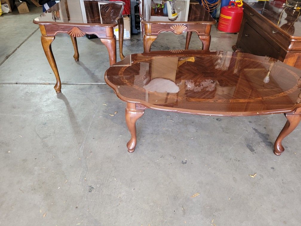 Coffee Table And Side Tables $1