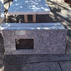 Two  pre-cut granite countertop