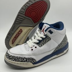 Nike Air Jordan 3 Retro GS True Blue 398614 104 Youth Size 7 (7Y)