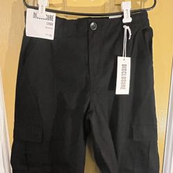 Juniors Black Cargo Pants - Size 17 - NWT