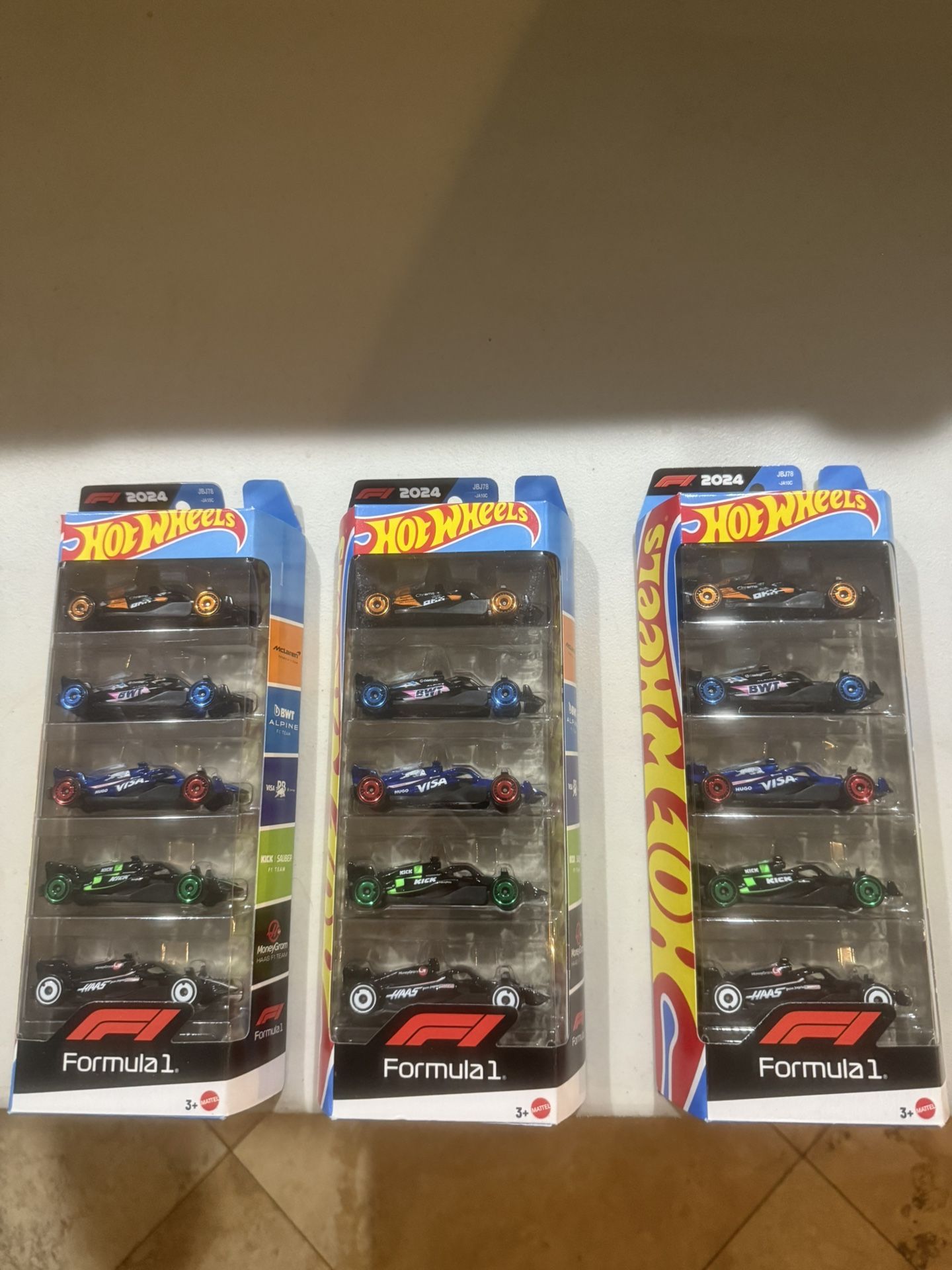 2024 Hot Wheels F1 Racing Formula One Five Packs