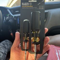 Klein Tools 2-piece Slotted Screw Holding Driver Kit