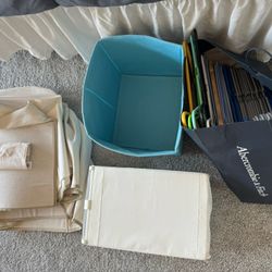 40 hangers, a hanging organizer, and 2 cubes, all for $15