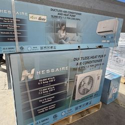 Hessaire is 18000 BTU/H Ductless Mini Split Heat Pump System w/ Wi-Fi, 208V-230V