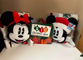 Disney Mickey & Minnie Mouse Blanket Sets with Christmas Quiz Game