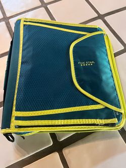 Five star zipper binder school bag
