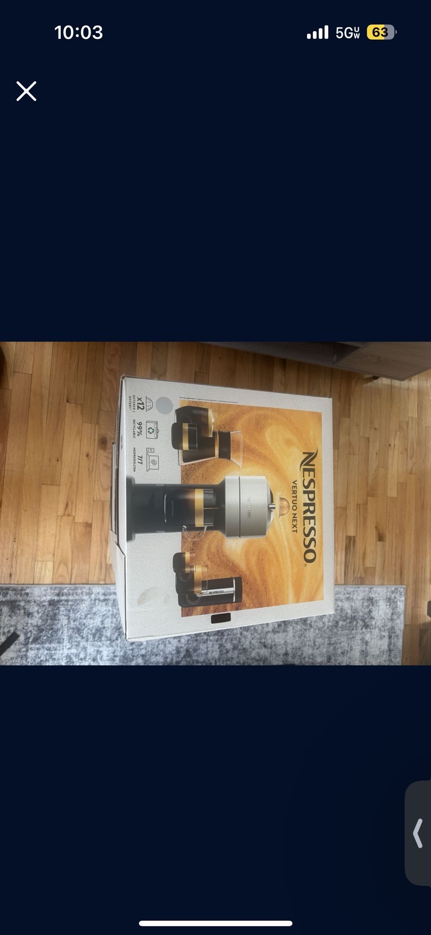 Nespresso ( Light Grey) - BRAND NEW