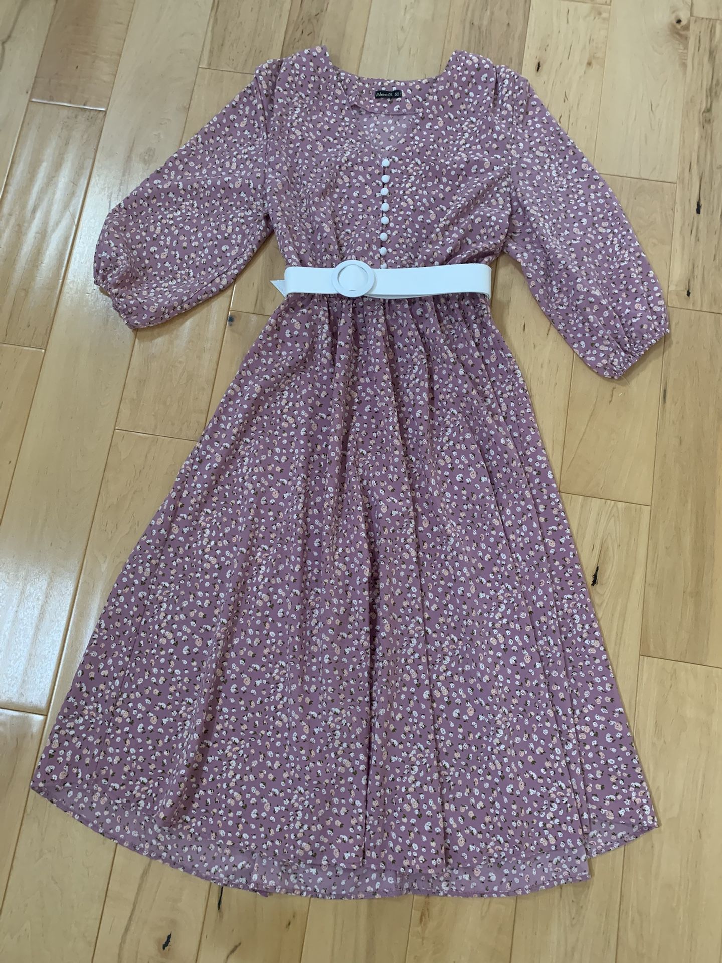 Pink summer dress .new . Size 16/18