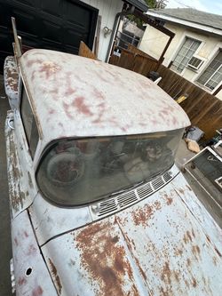 1957 GMC. Pontiac V8 Engine. No transmission.