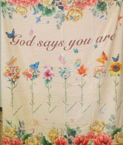 50x60in inspirational throw blanket