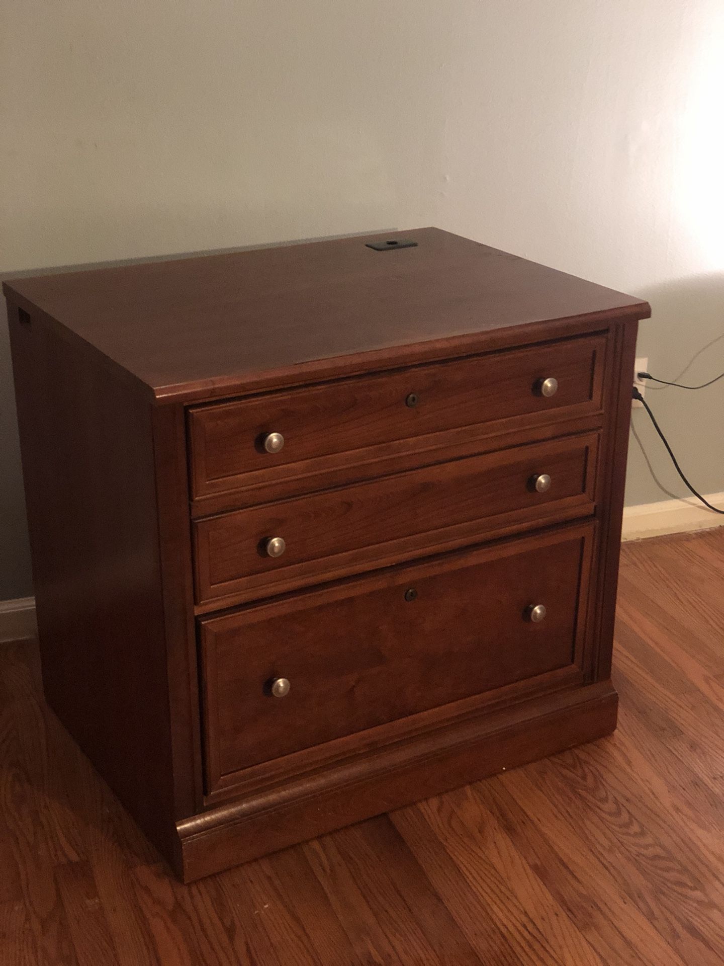 Vintage lateral file cabinet by Stanley Furniture
