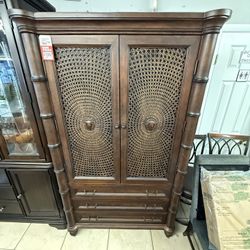 Brown Armoire Wardrobe Closet 