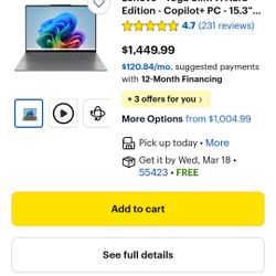 Lenovo yoga slim seven aura edition laptop