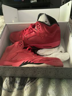 Jordan 5 Red Suede 