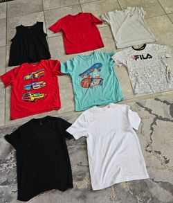 8 kids shirts size 10-12.