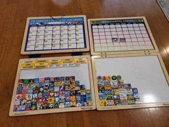 Responpibility Chart And My Montly Magnetic Calendar