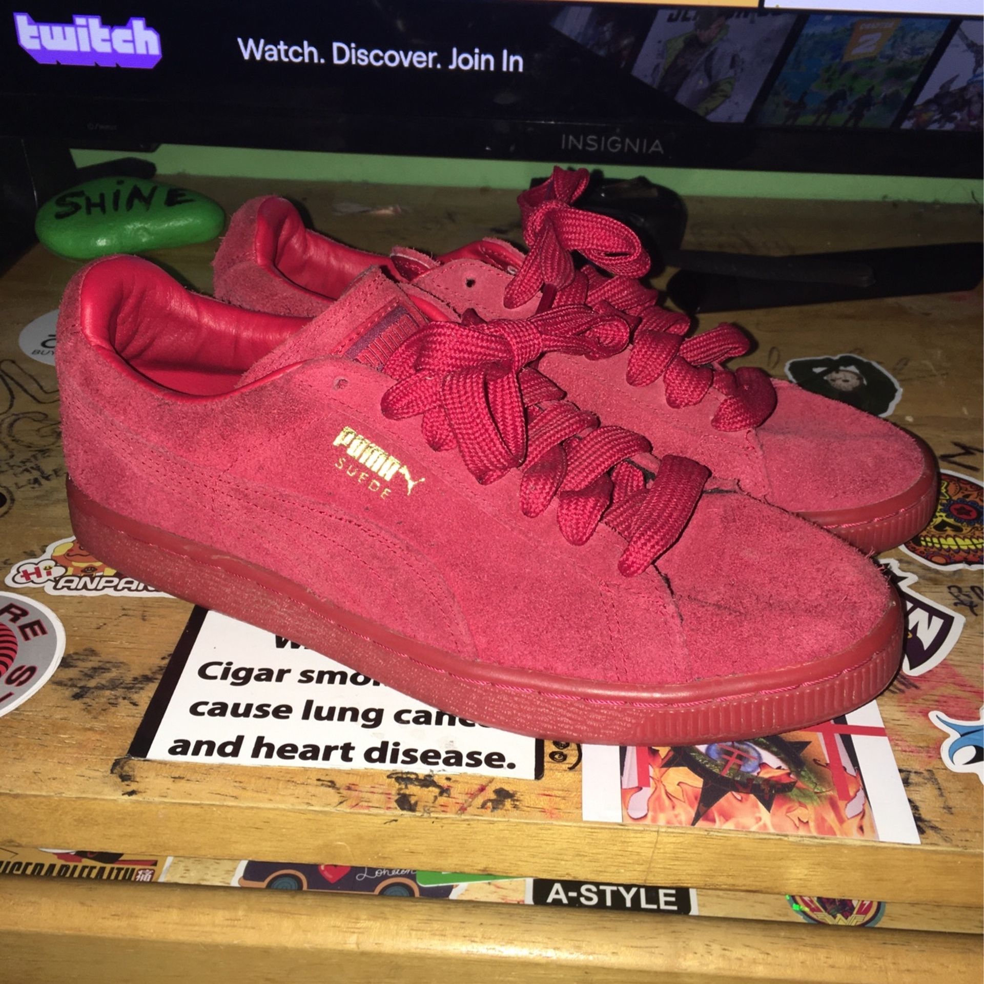 Red Puma Suede Classics