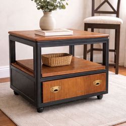 Modern Rolling Side Table