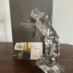 Golfer Male Waterford Crystal Figurine.