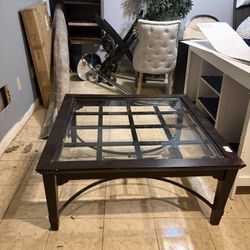 Brown Wooden Coffee Table 