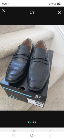J. Ferrar Black Leather Loafers Size 10M