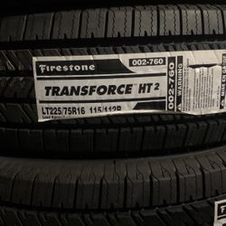 LT225/75/16 Firestone Tires