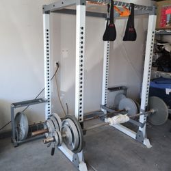🏋️ Power Tower Home Gym – Barbell + 275 lbs Weights + Dumbbells