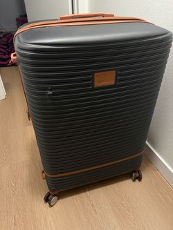 Gray & Orange Suitcase
