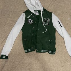 Green and white LA hoodie