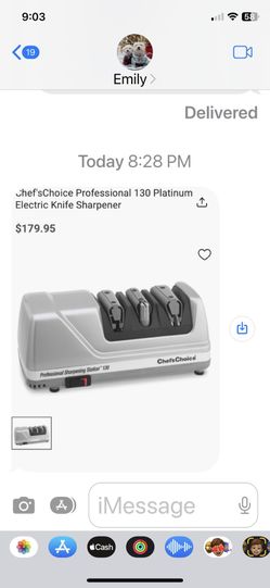 Chef'sChoice Professional 130 Platinum Electric Knife Sharpener