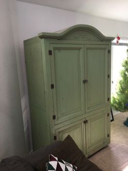 Stained Green armoire