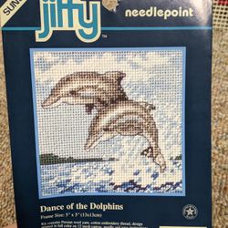 Dolphins Needlepoint
