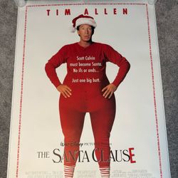 The Santa Clause/Tim Allen HUGE Bus Shelter Movie Poster 1994. SUPER RARE