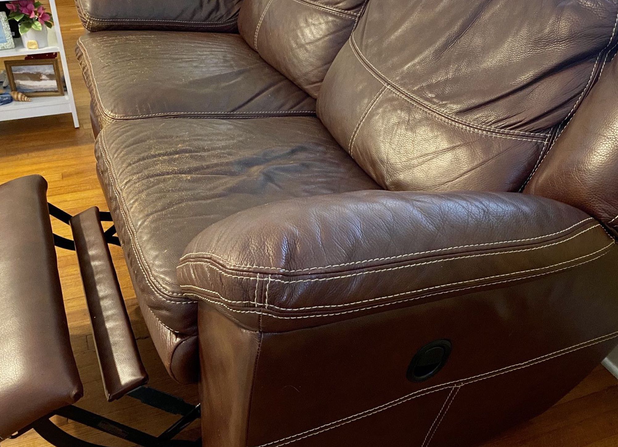 Lazy Boy Couch Recliner-2 Couches, $100 ea., Real Leather