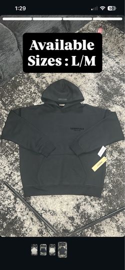 Essentials hoodie black