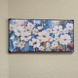 20" x 40" Flower Wall Art for Living Room Large Modern Wall Decor Canvas Paintings for Wall Decorations Bedroom Office Artwork Plum Blossom Art Prints