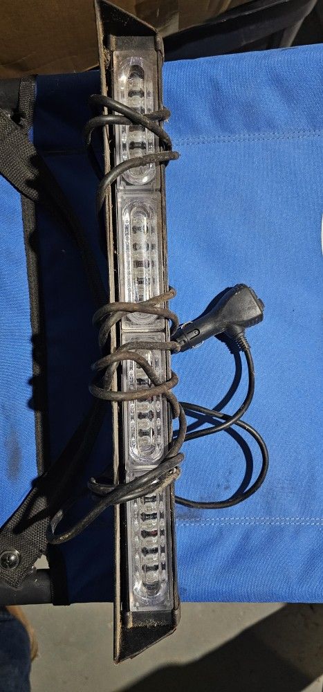 Blue Emergency Windshield Light