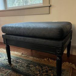 Black Foot Stool/Ottoman