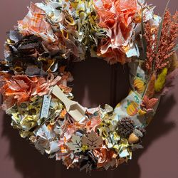 New!!!  FALL Homemade Wreath