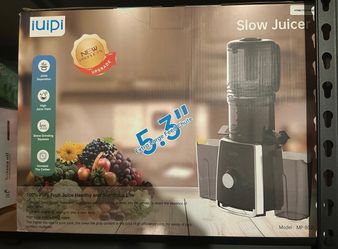 Cold Press Juicer – XL 5.3” Feed Chute – 2L – Black