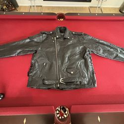 Diamond  Buffalo Leather Jacket  2XL