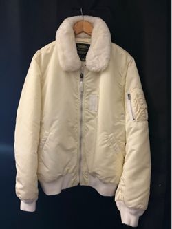 Ivory/White Alpha Industries B-15 Flight Bomber Jacket XXL