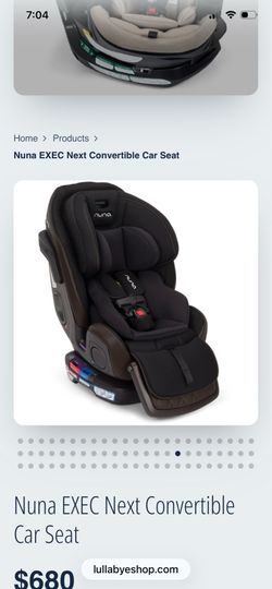 Néw Nuna exec next all in one car seat in caviar chocolate