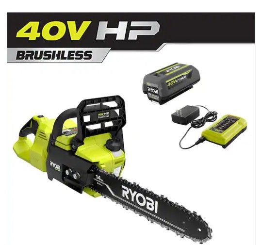 Ryobi 40v 14"  HP  Full  Cordless Chainsaw