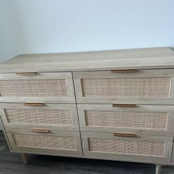 Rattan Dresser W/ Nightstands 